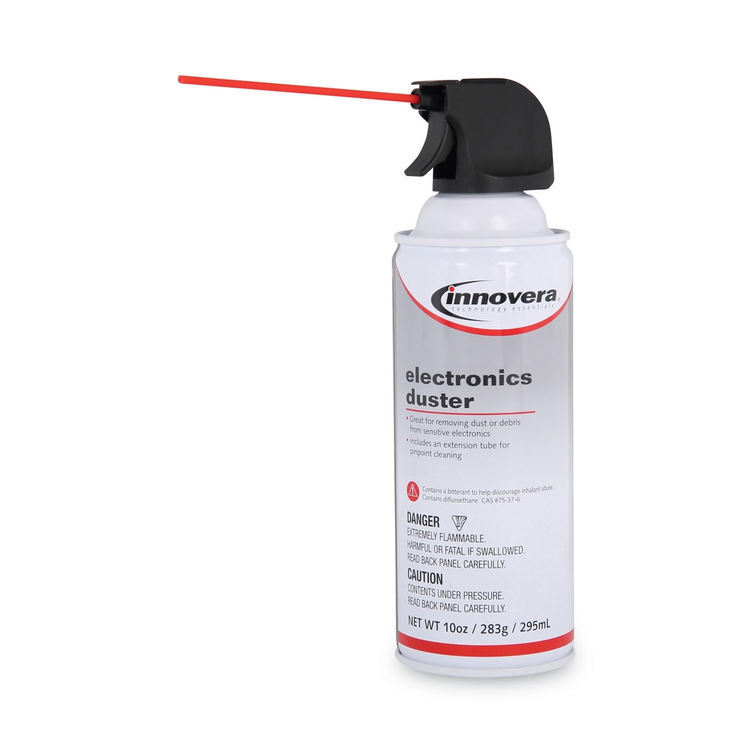 Compressed Air Duster Cleaner, 10 oz Can, 6/Pack