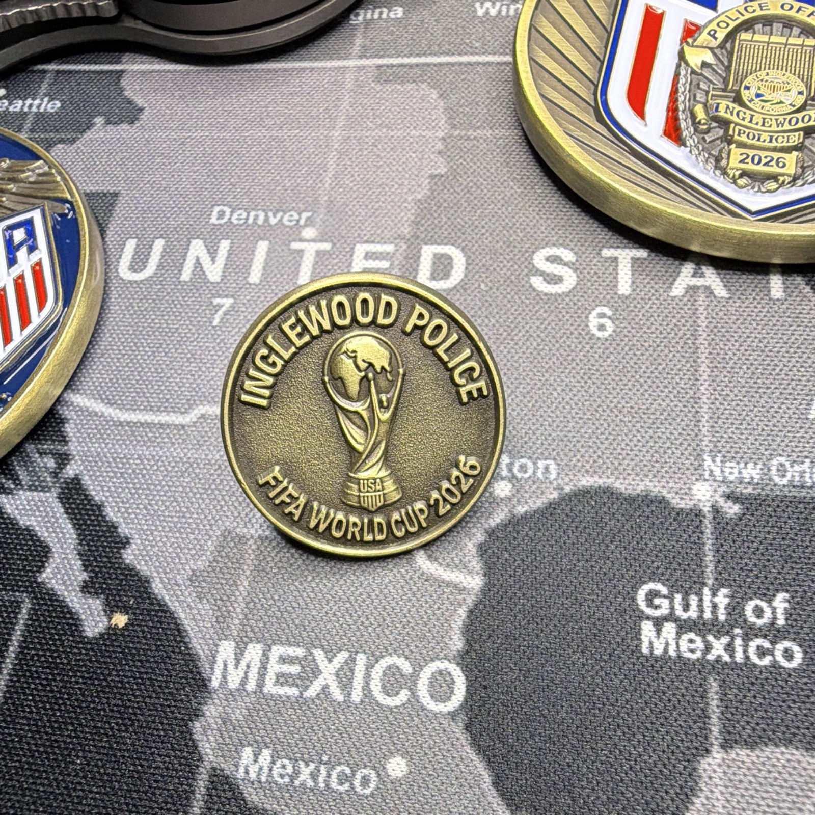 Inglewood Police Department FIFA World Cup 2026 uniform pin