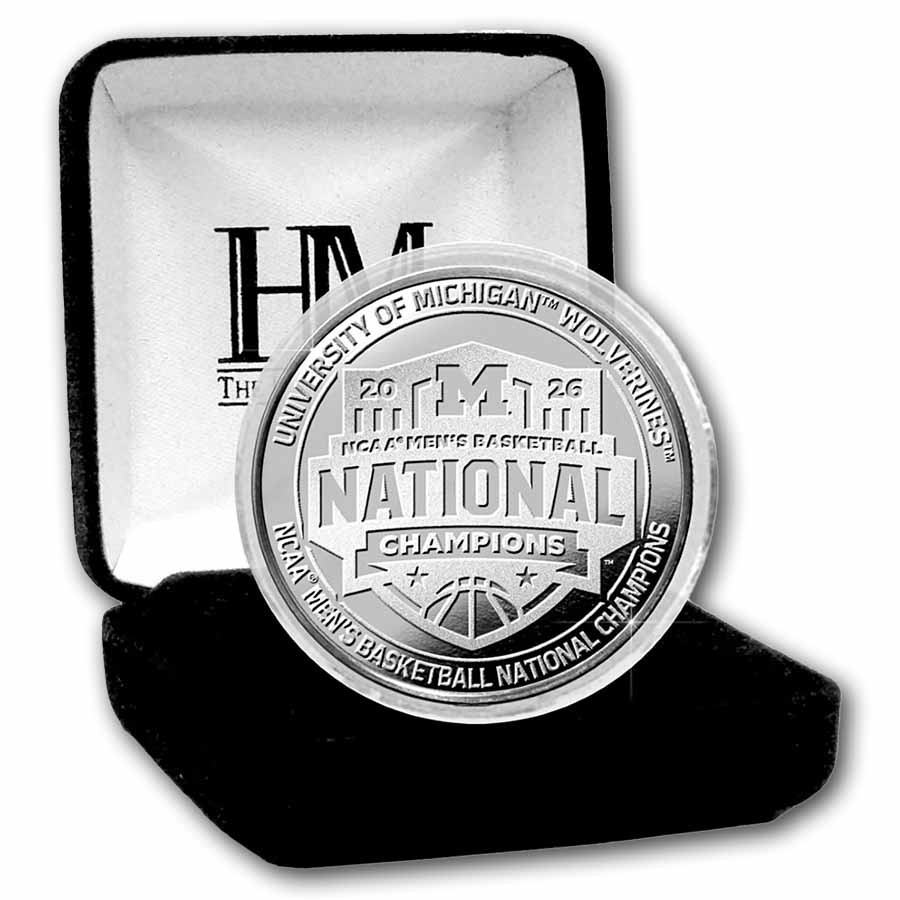 2026 NCAA Men's Basketball Champions 1 oz Silver Coin: Michigan