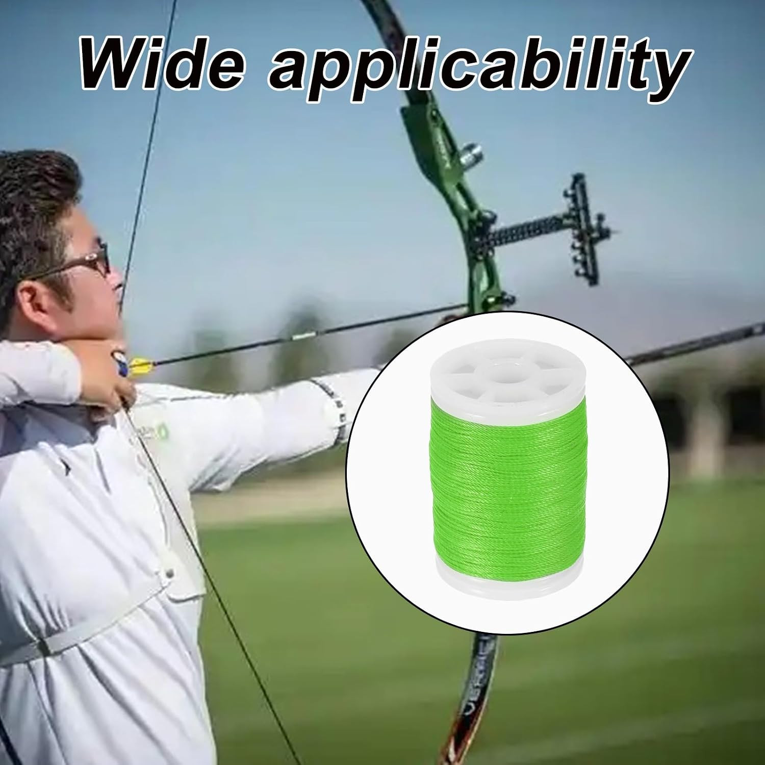 120 Yard/110 M Archery Bow String Serving Thread 3 Strands Durable Nylon Bowstri