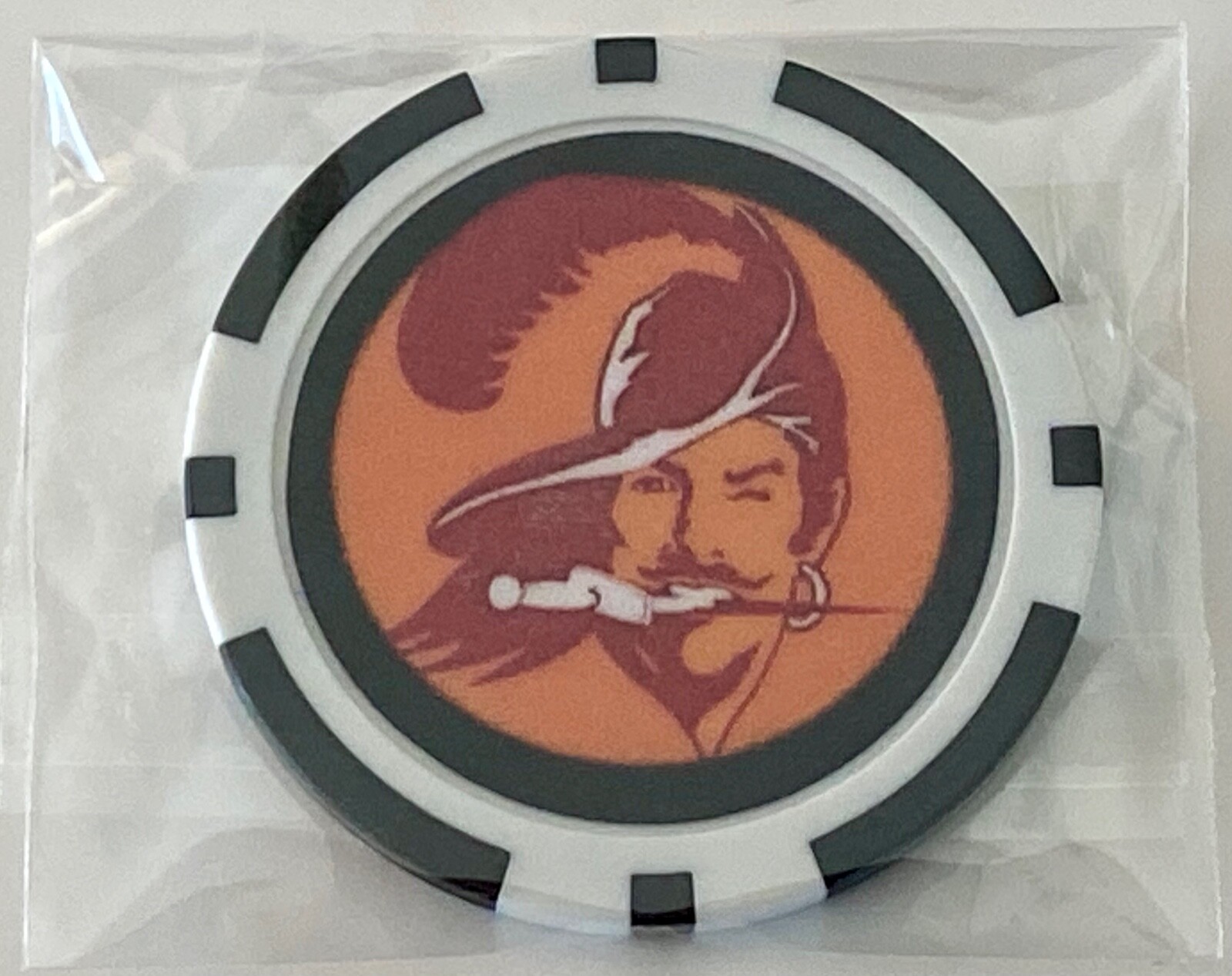 Tampa Bay Buccaneers - Original Logo - NFL - Clay Poker Chip - Golf Ball Marker