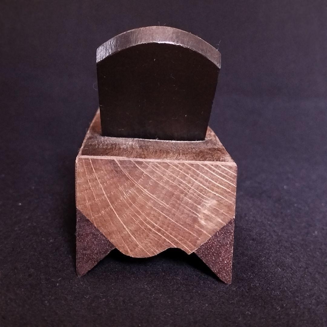 Japanese Hyotan Men Kanna Plane Shitan Rosewood Dai Vintage Woodworking Tool