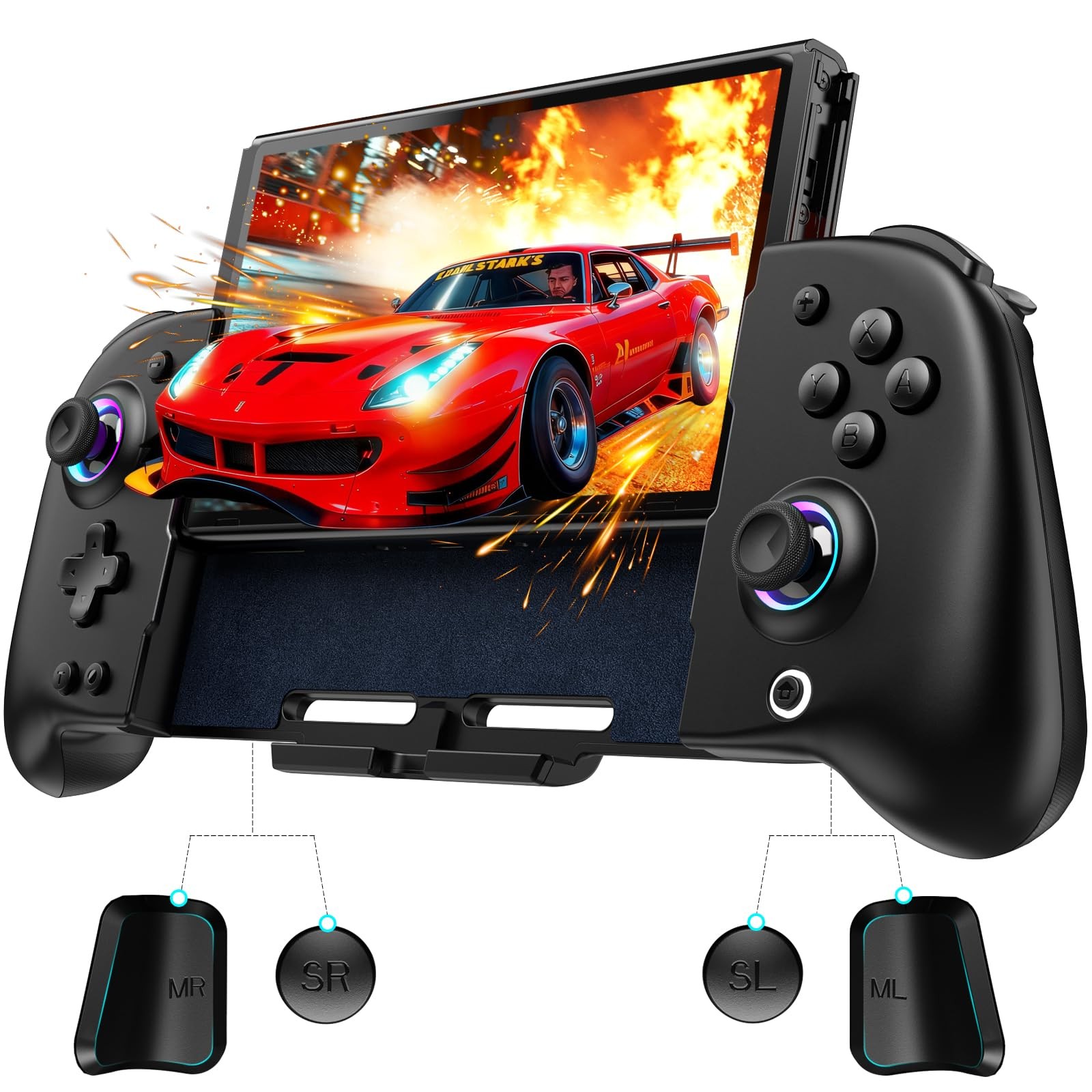 Wireless Switch Controller for Nintendo Switch 1/OLED, One-Piece Handheld Joy...