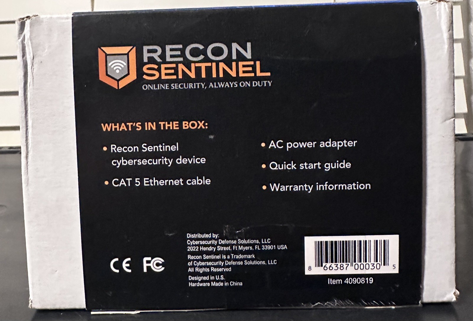 Recon Sentinel Cyber Security Device Network Security