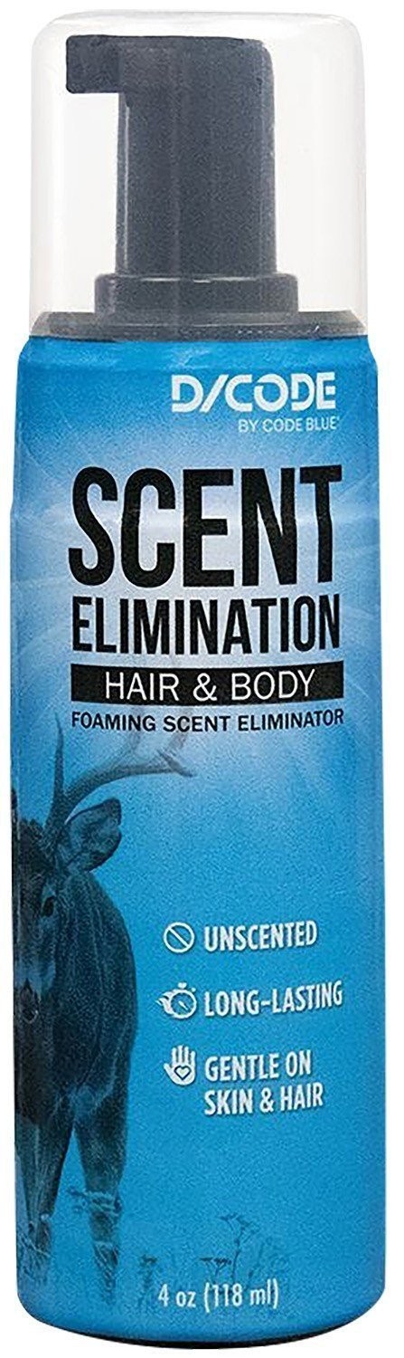 Code Blue Hair/Body Eliminator Unscented 4 Fl Oz Foaming Scent - OA1435