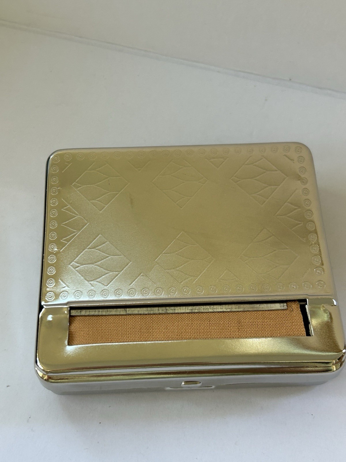 Automatic Tobacco Rolling Box Chrome Diamond Design