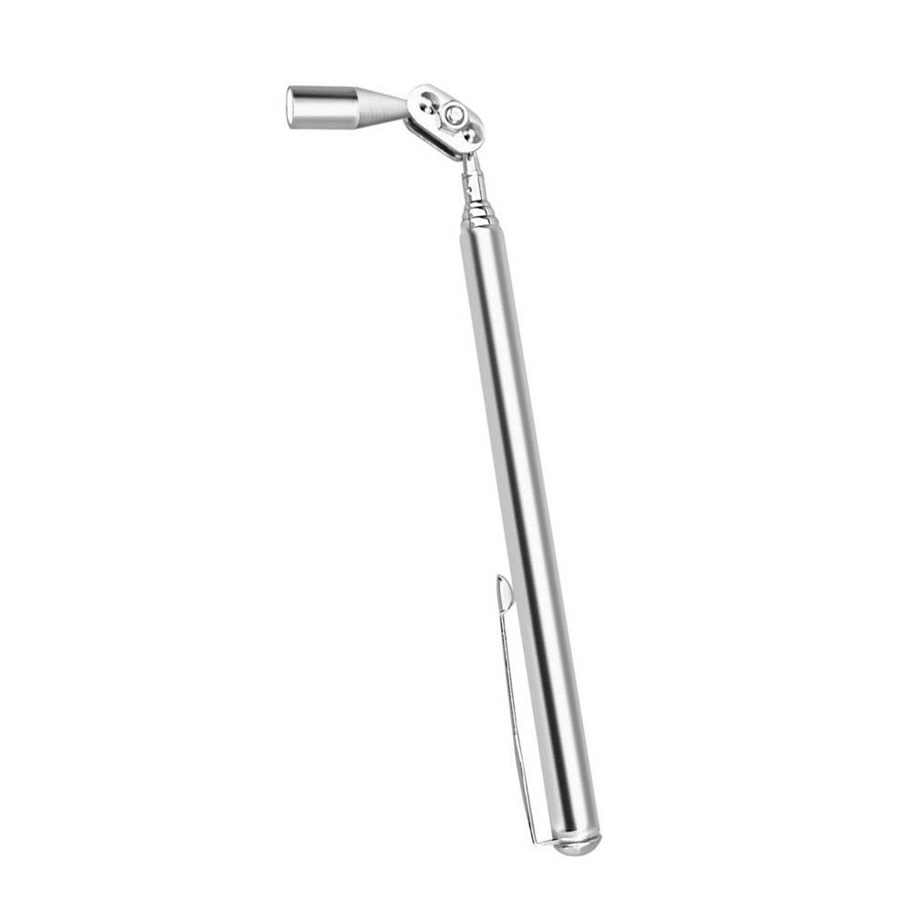 Telescopic Magnetic Grabber Tool Silver with 1.5lb Pull for Automotive Tasks