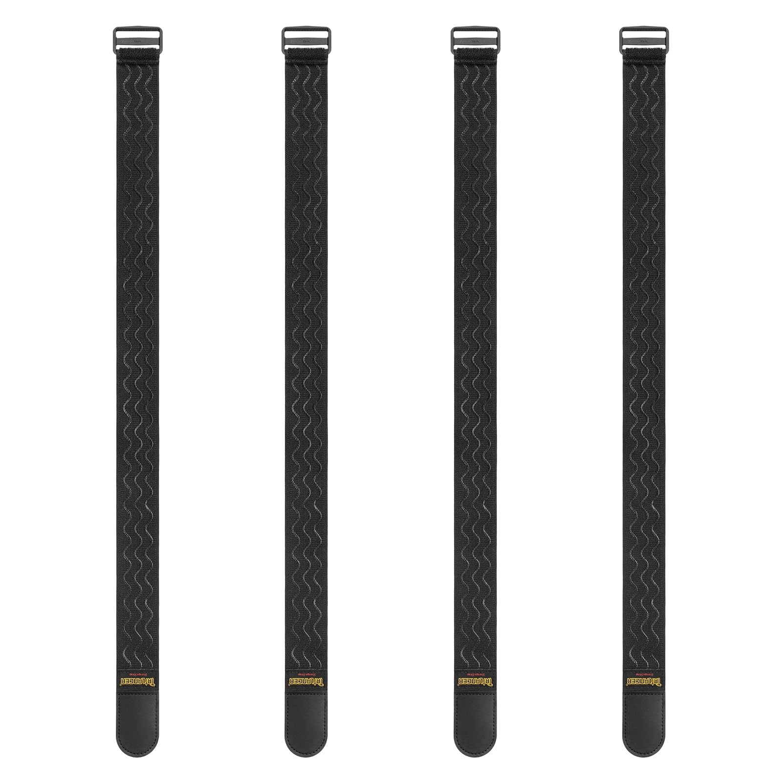Elastic Cinch Straps with Anti-Slip Strips, 32 "x 2" (4 Pack) Multipurpose Ho...