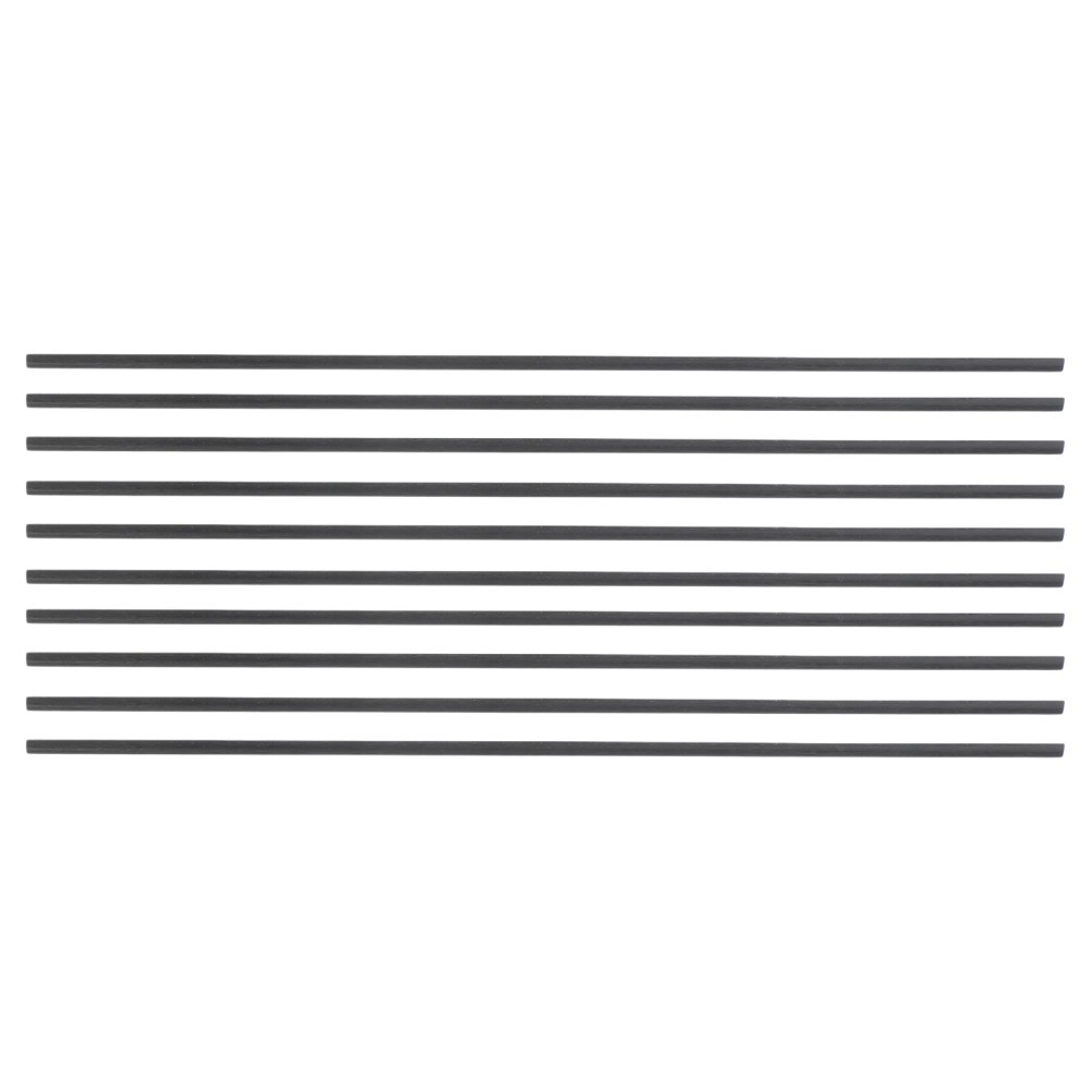 10Pcs Black Graphite Rods for Metalworking Stirring High Purity Durable Material