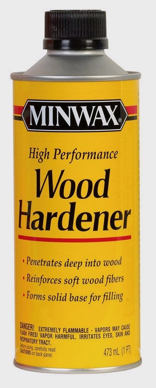 MINWAX WOOD HARDENER High Performance Strengthens Seals Rotting Wood 1 pt 41700