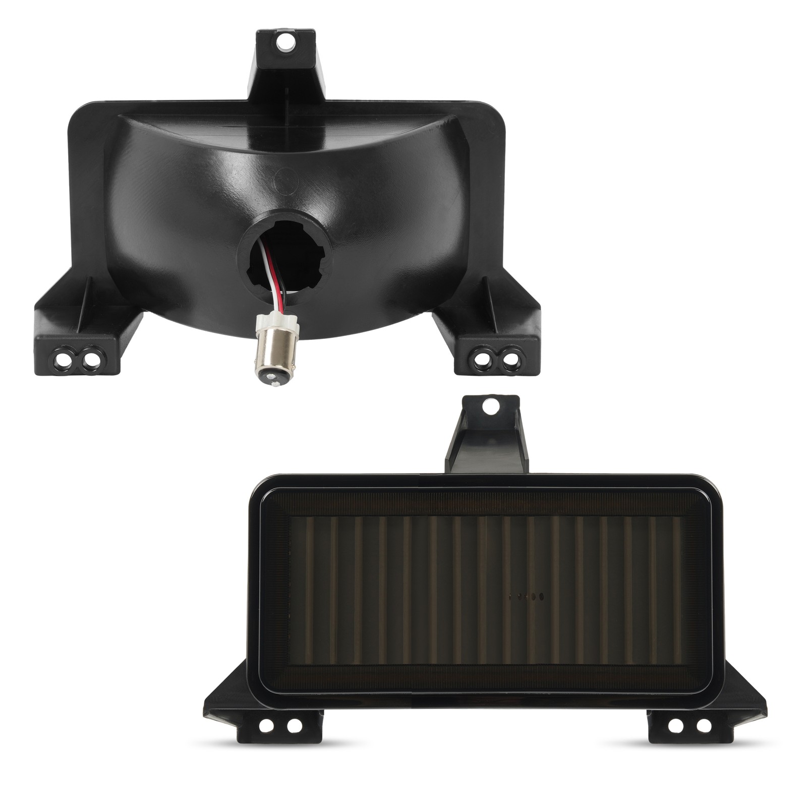 For 83-88 Chevrolet GMC Pickup Truck Smoked Switchback LED Turn Signal Lights