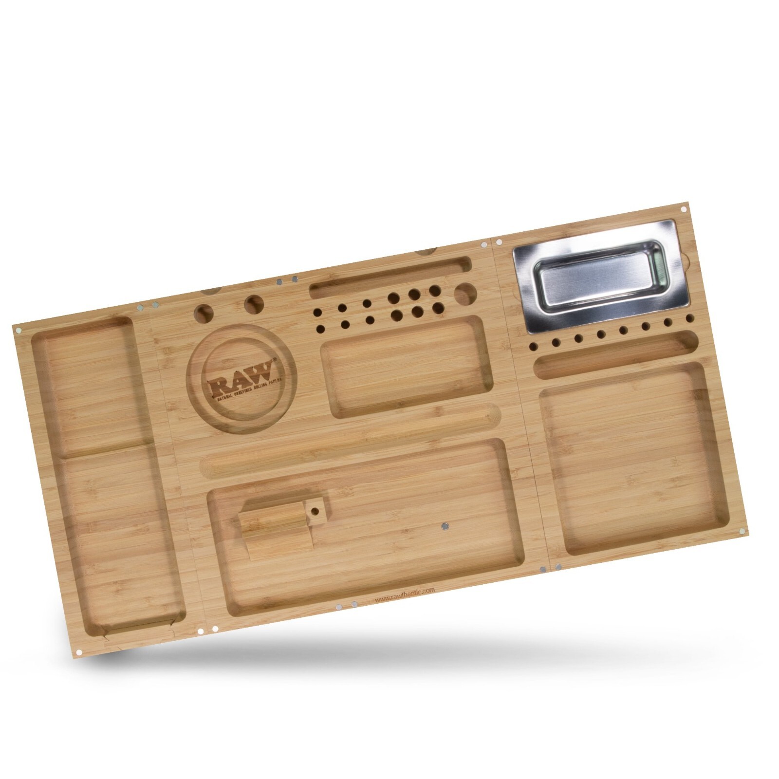RAW Triple Flip Bamboo Rolling Tray