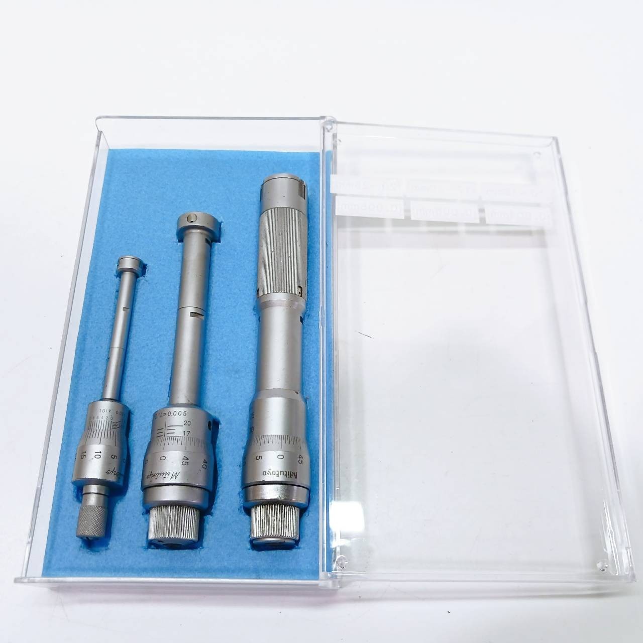 Mitutoyo Hole Test Micrometer set of 3 10-12mm 17-25mm Bore Gage Japan BE241