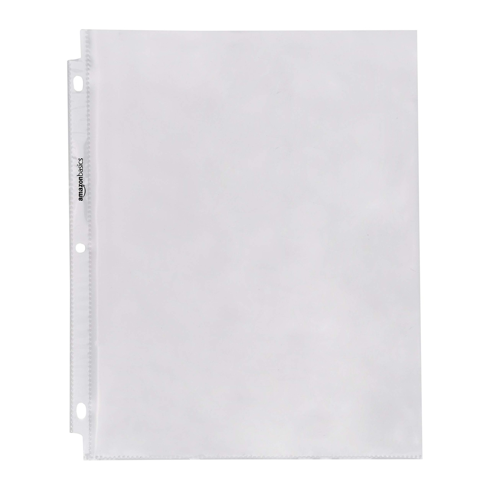 Amazon Basics Sheet Protectors for 3 Ring Binder, 100 Pack, Clear