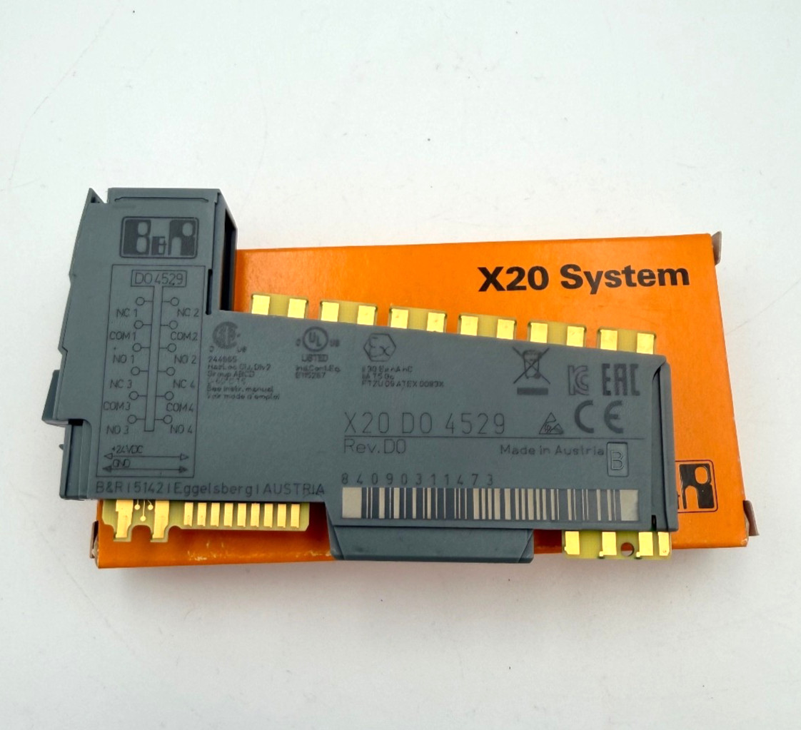 B&R X20DO4529 Digital Output Module 4 Relay Changeover-Free 2nd Day Air Delivery