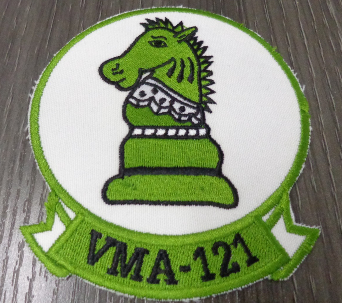 USMC GREEN KNIGHTS VMA-121 US Marine Corps Squadron USMC Shoulder Patch COLOR