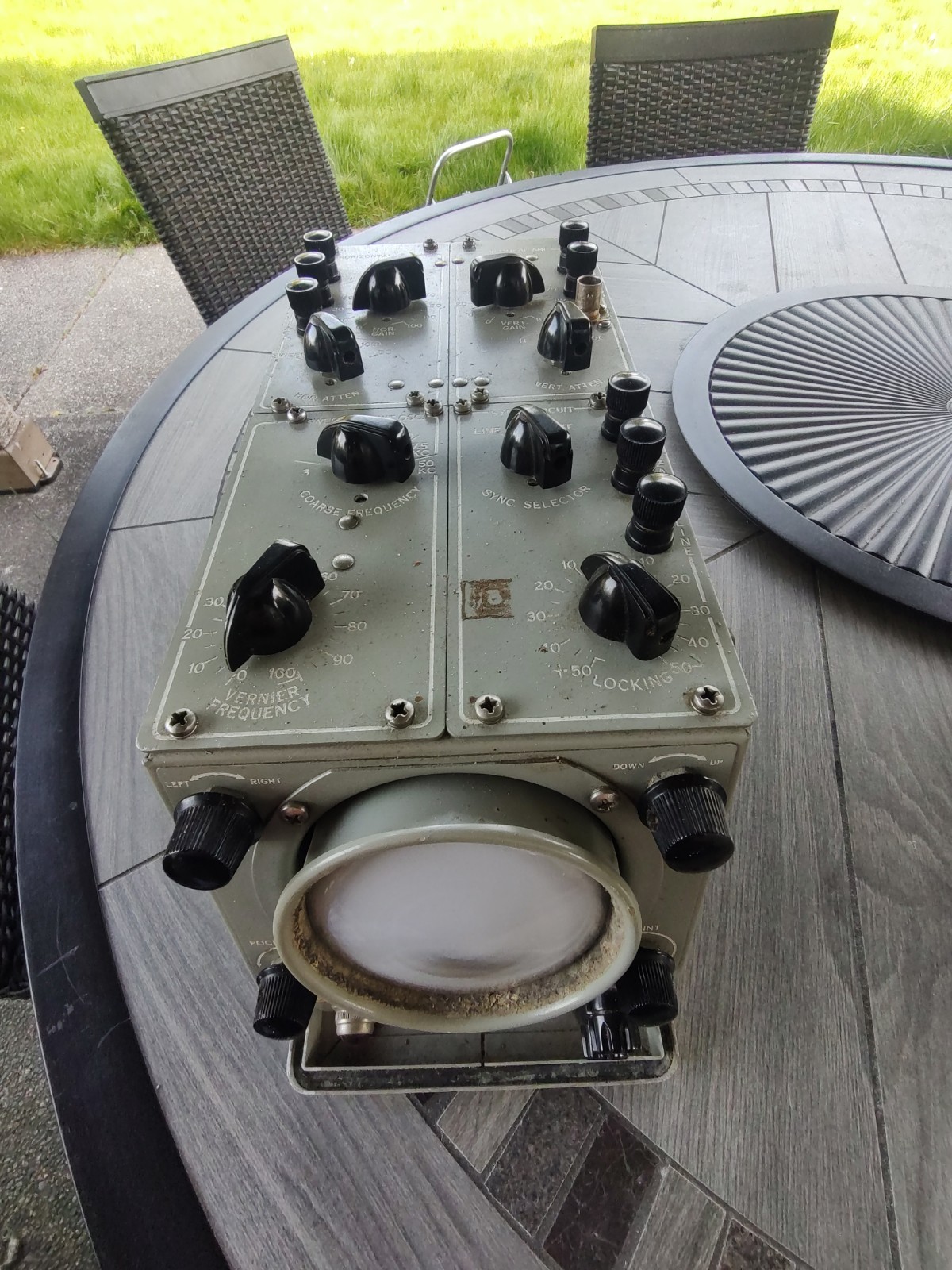 Military Surplus Oscilloscope O-scope Untested But Powers Up!  VINTAGE Must See!