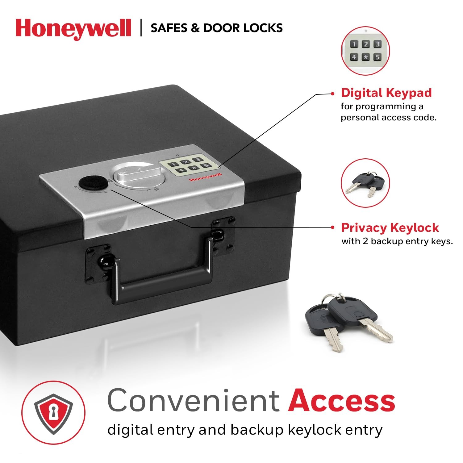 - Hideable Small Safe Box - Fire Resistant Document Safety Box for Home - Ste...