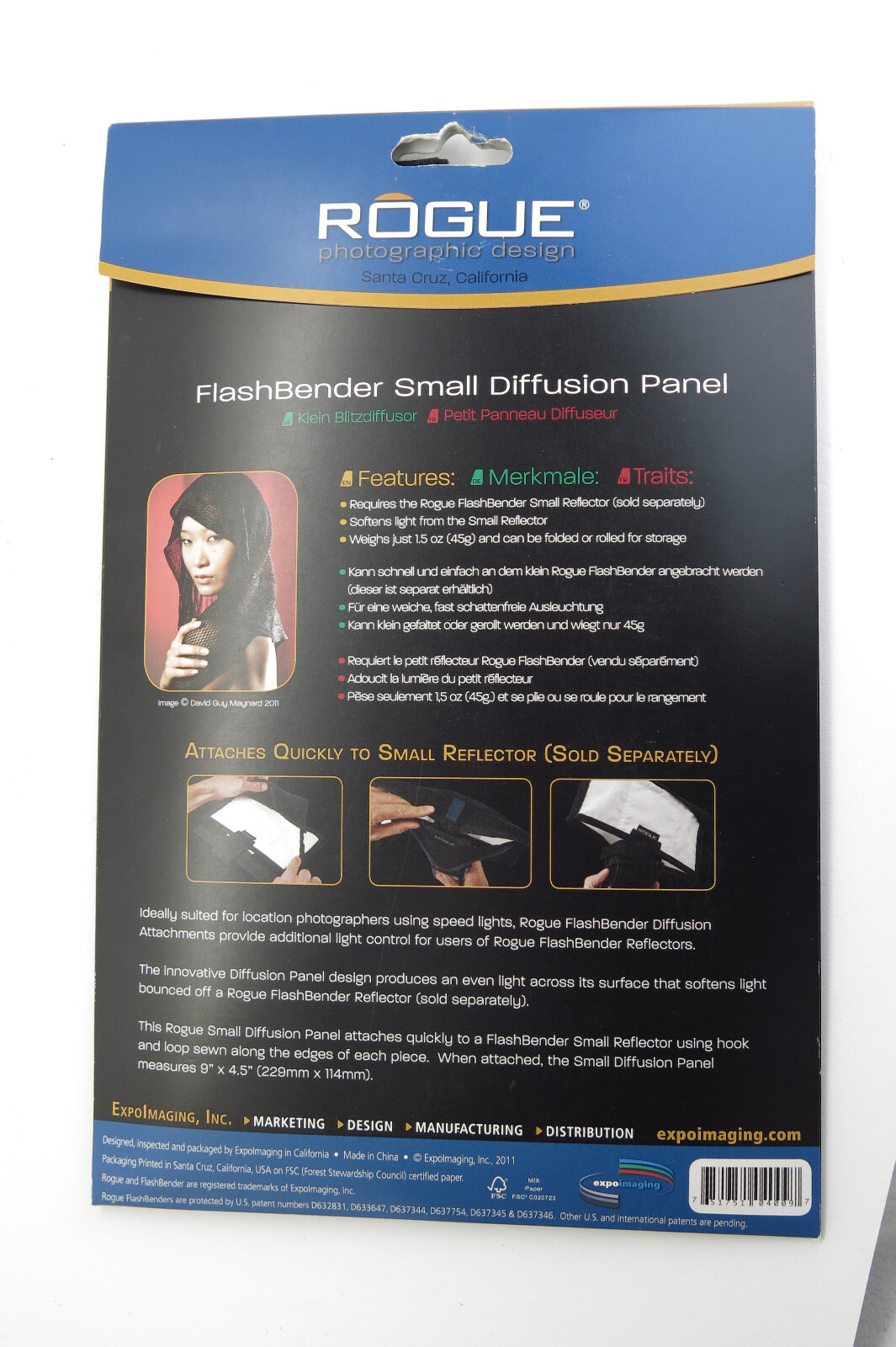 Rogue Flash Bender Small Diffusion Panel Bounce Card - New Sealed