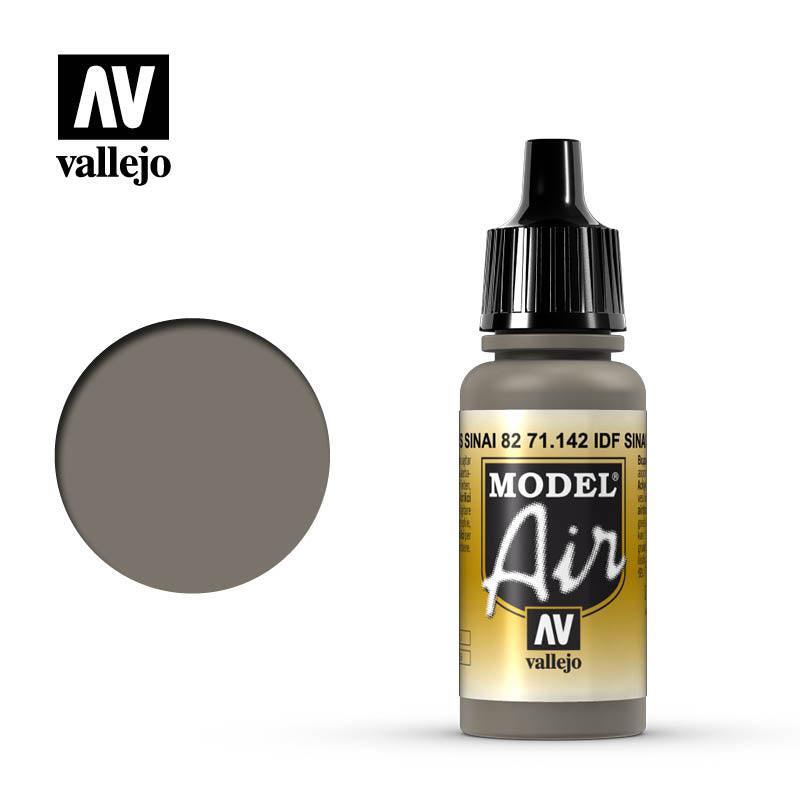 Vallejo 71142 Model Air IDF Sinai Gray 82 Acrylic Paint 17ml - US