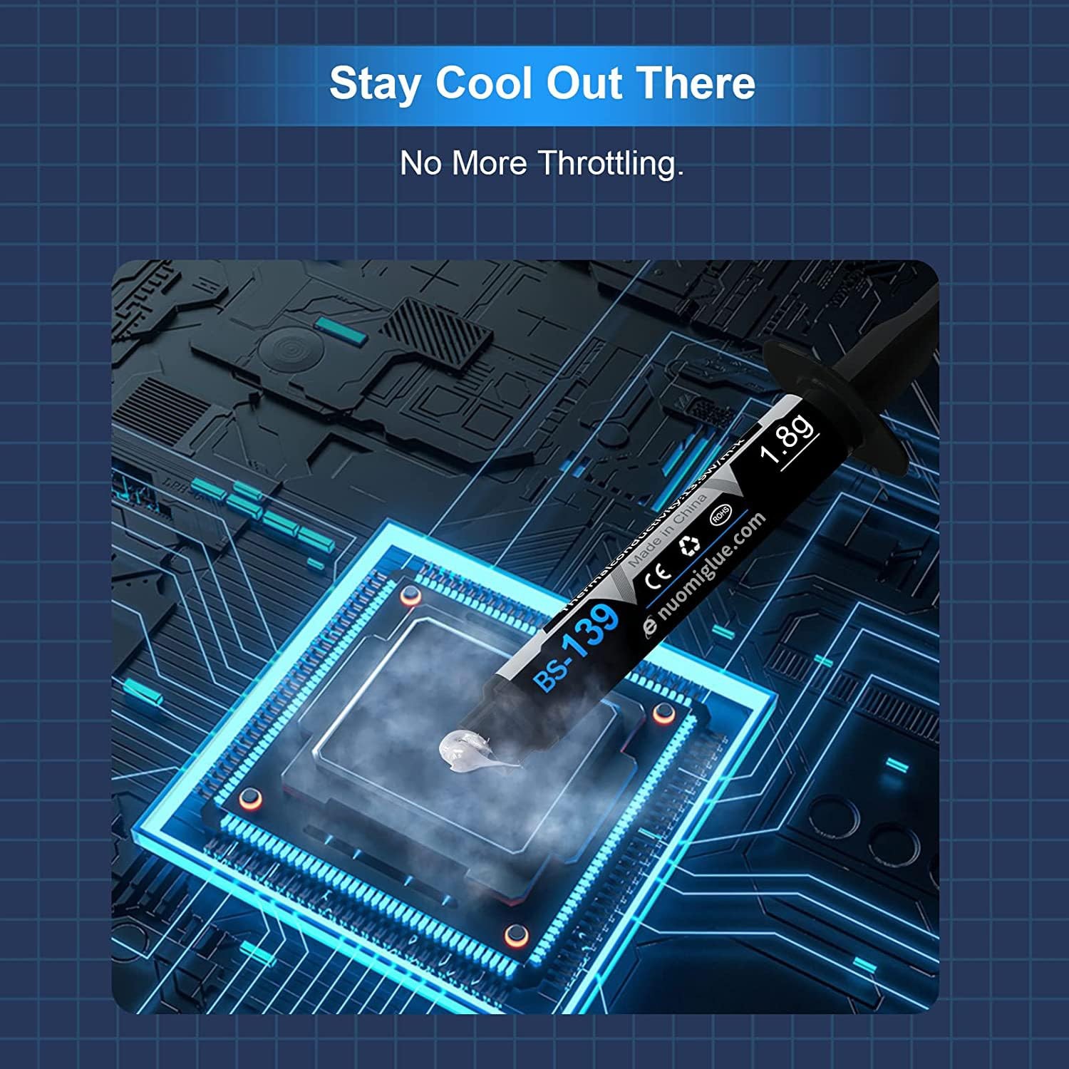 Thermal Paste CPU 1.8g with Toolkit for CPU GPU IC and Heatsinks