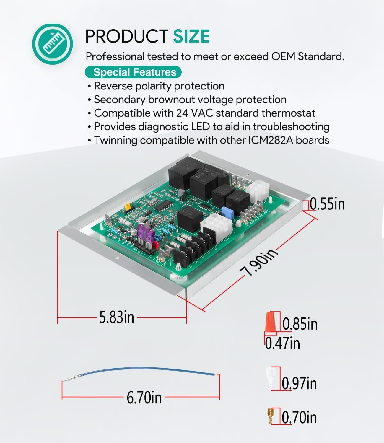 Nordyne 903106 Replacement Control Board with 100% OEM Functionality Guaranteed