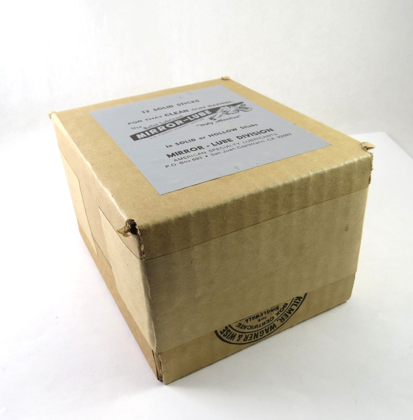 Mirror Lube Bullet Lubricant NOS Sealed Box of 12 Solid Sticks