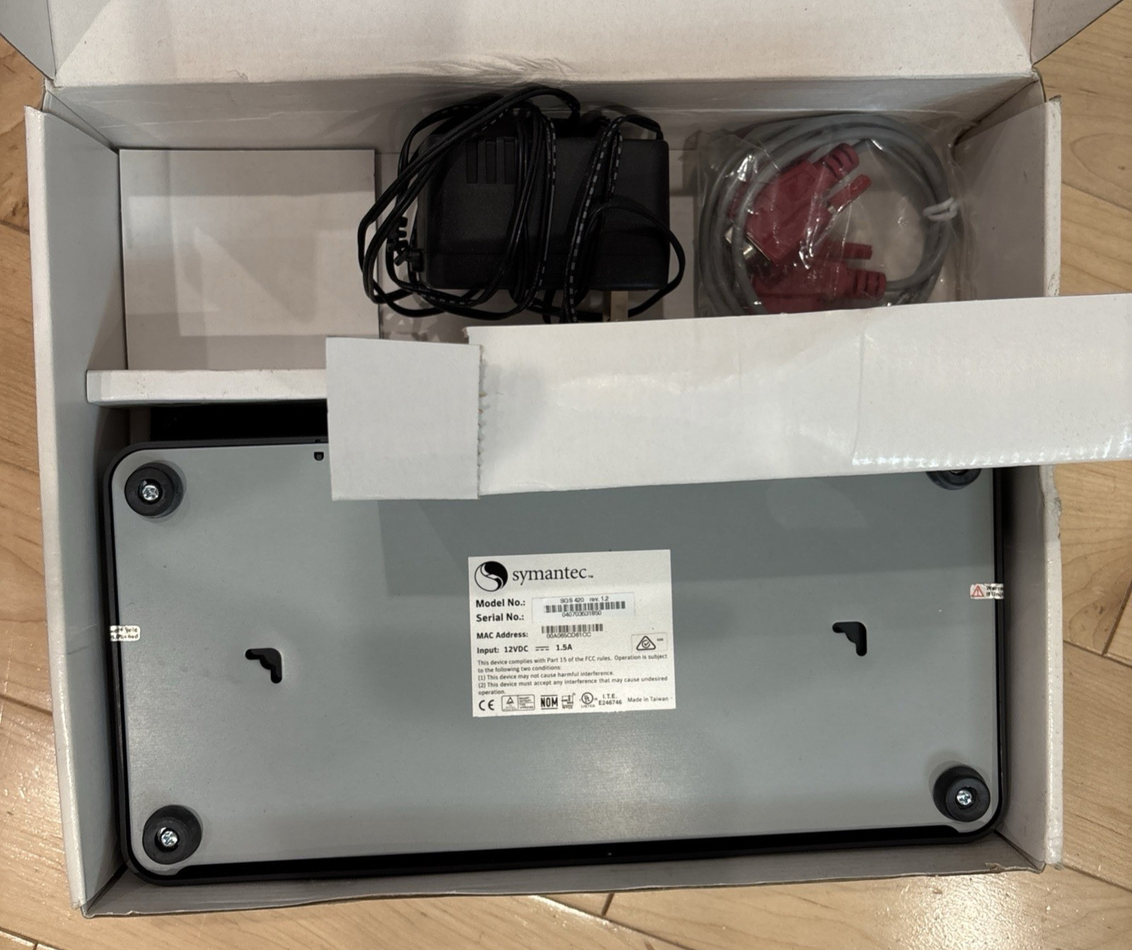 Symantec Gateway Security SGS 420 Rev.1.2