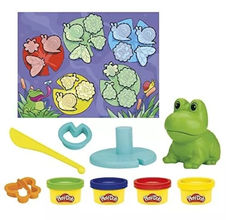 Play-Doh Frog ‘n Colors Starter Set with Playmat, Preschool Toys Starters