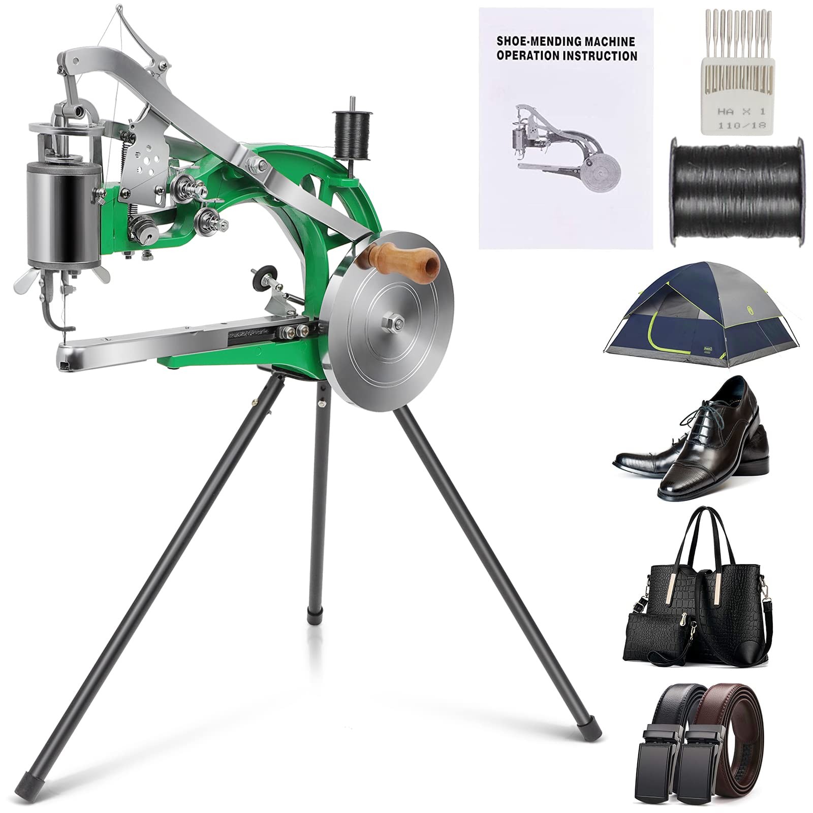 OLenyer Leather Cobbler Shoe Repair Machine Dual Line Sewing