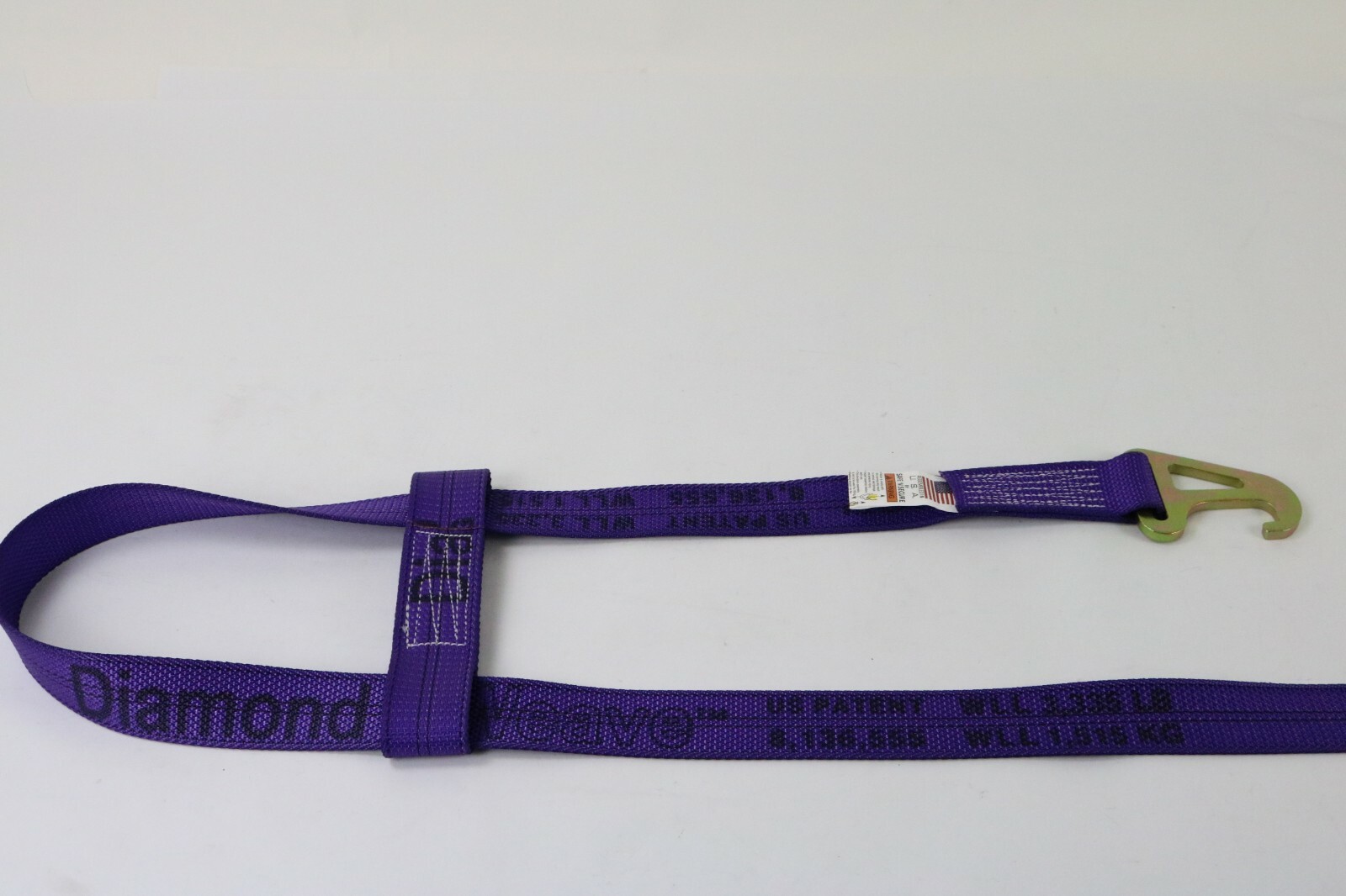 2 Pack of Purple DIAMOND WEAVE Wheel Lift Straps for Jerr-Dan MPL Element Basket