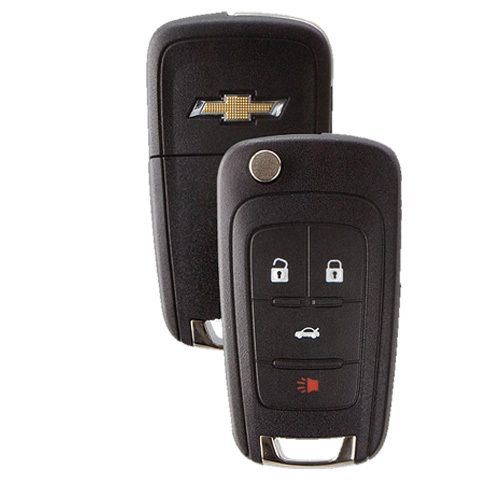 New Flip Key Keyless Entry Remote Key Fob for Chevrolet 4-button with logo