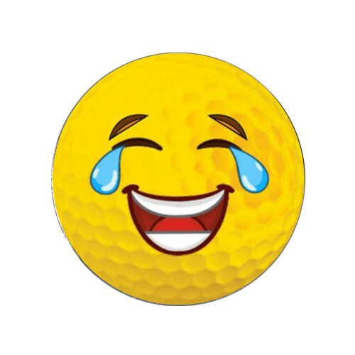 Happy Crying Emoji Laughing Golf Ball Marker Gift + HAT CLIP