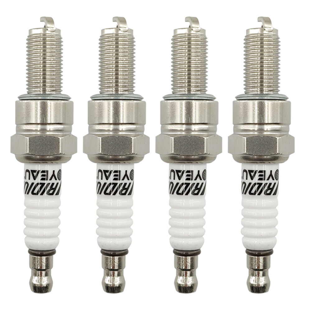 4X Iridium Spark Plugs For Yamaha FZ1 FZ6 FZ8 Kawasaki Suzuki KTM Triumph TM
