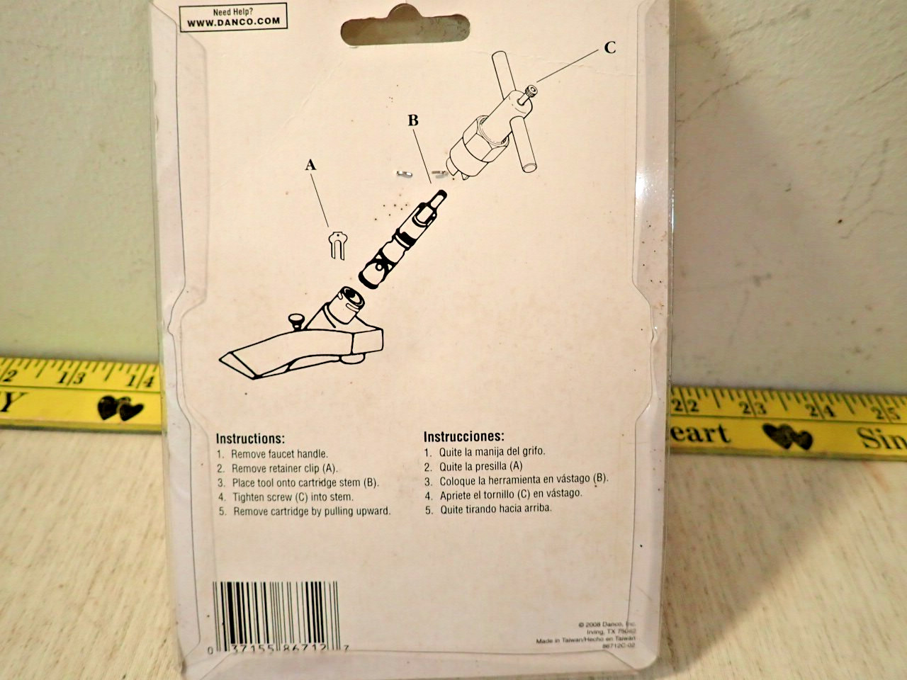 Danco Core Puller For Moen #86712 made in Taiwan
