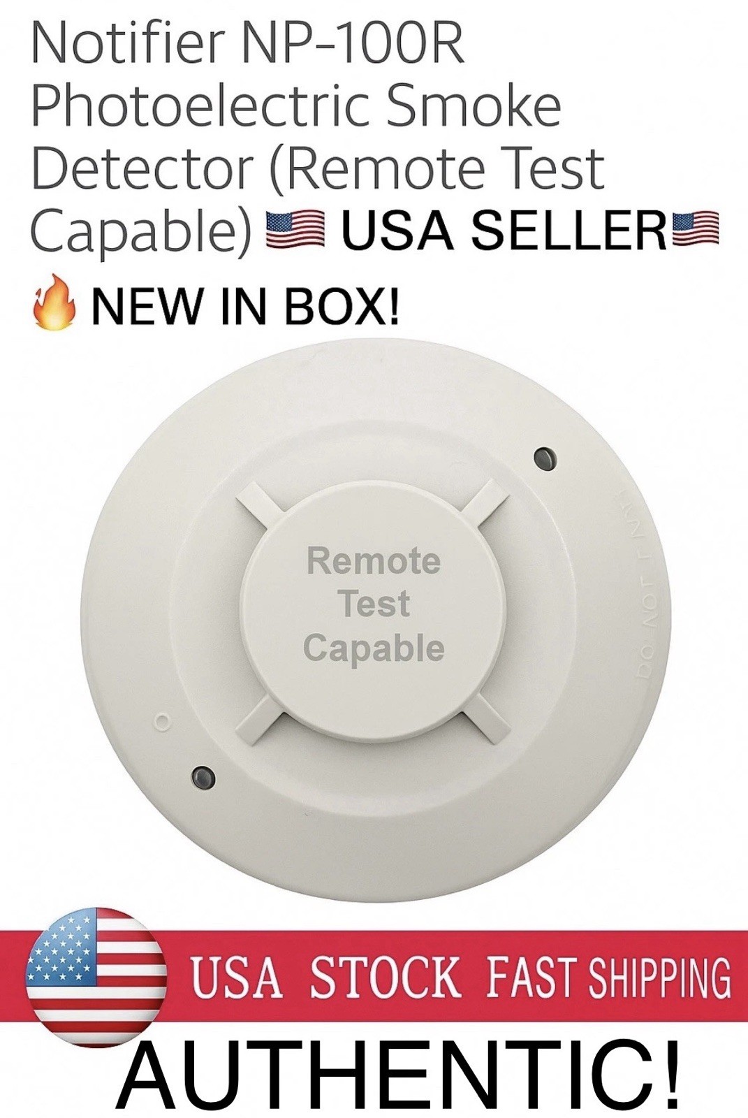 NP 100R  🔥AUTHENTIC🔥NEW🔥 NP-100R HONEYWELL NOTIFIER PHOTO DUCT SMOKE DETECTOR