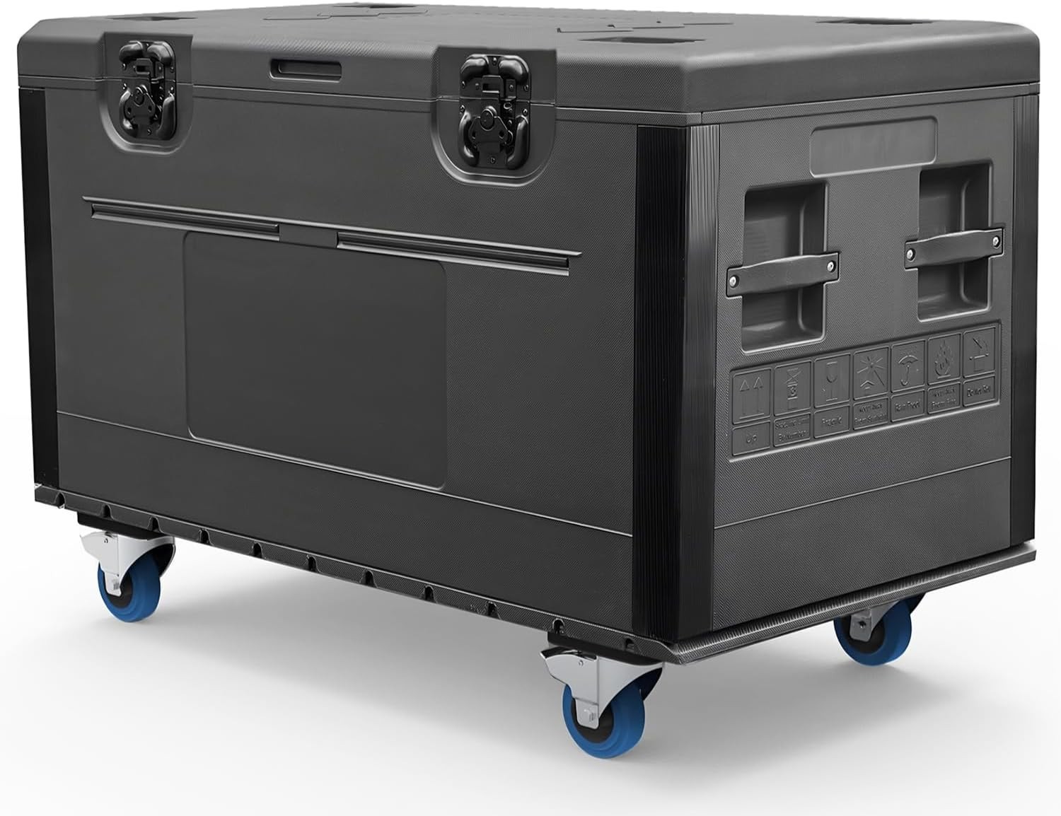 Sound Town Heavy-Duty ATA Utility Storage Cable Trunk Road Case with 4" Casters