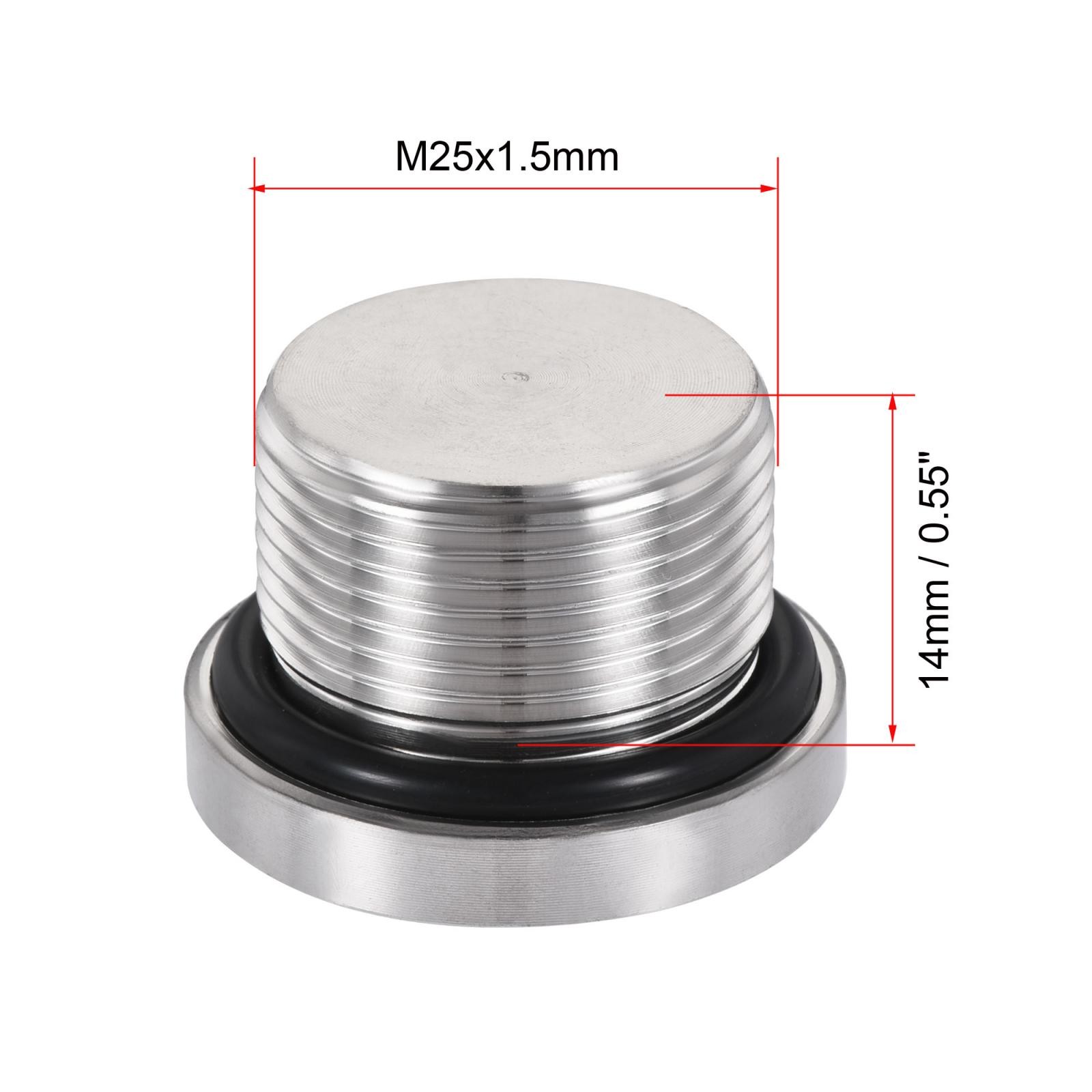 Stainless Steel Inner Hex Head M25x1.5 Pipe Fitting Plug with Seal Ring