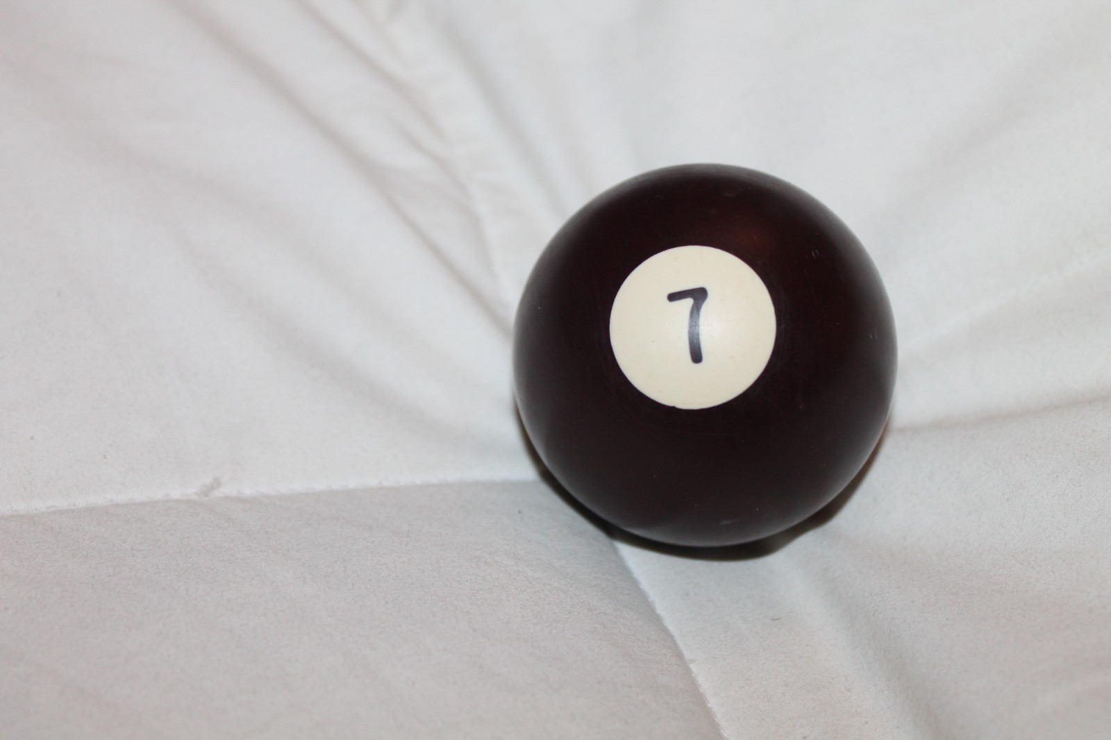 Vintage Pool Table Billiard Ball #7 Solid Replacement Piece
