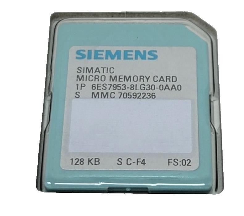 Siemens Simatic S7-300 Memory Card 128 kB 6ES7 953-8LG30-0AA0