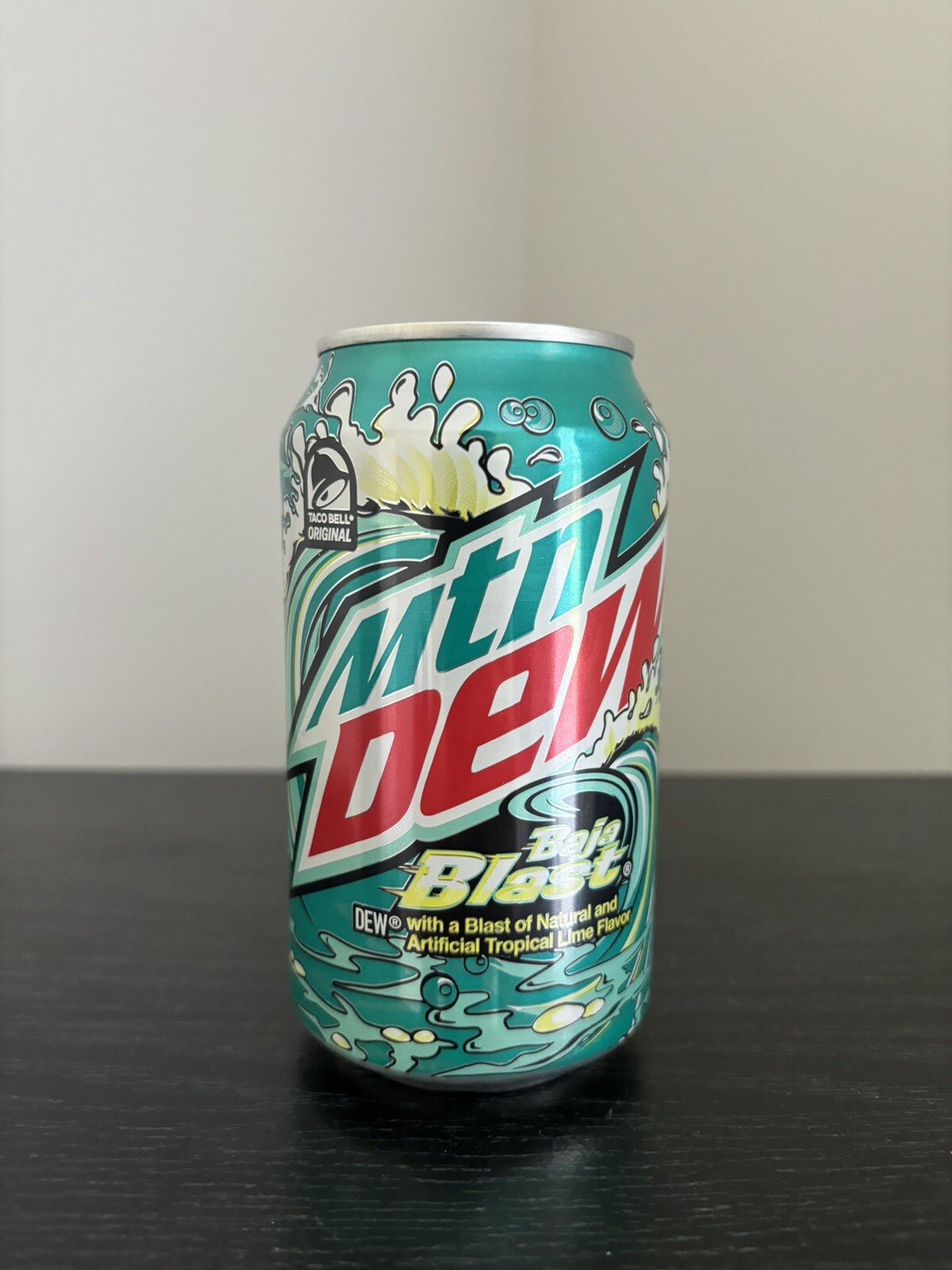 Mtn Dew Taco Bell Baja Blast 20th Anniversary (LIMITED EDITION) 1 Full 12oz Can
