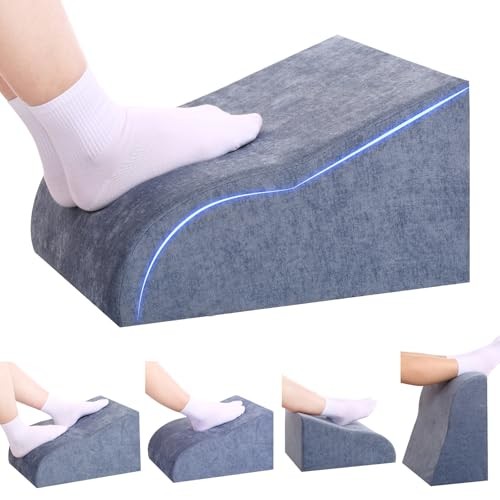 Foot Rest for Under Desk at Work, Ergonomic Under Desk Footrest with B-blue