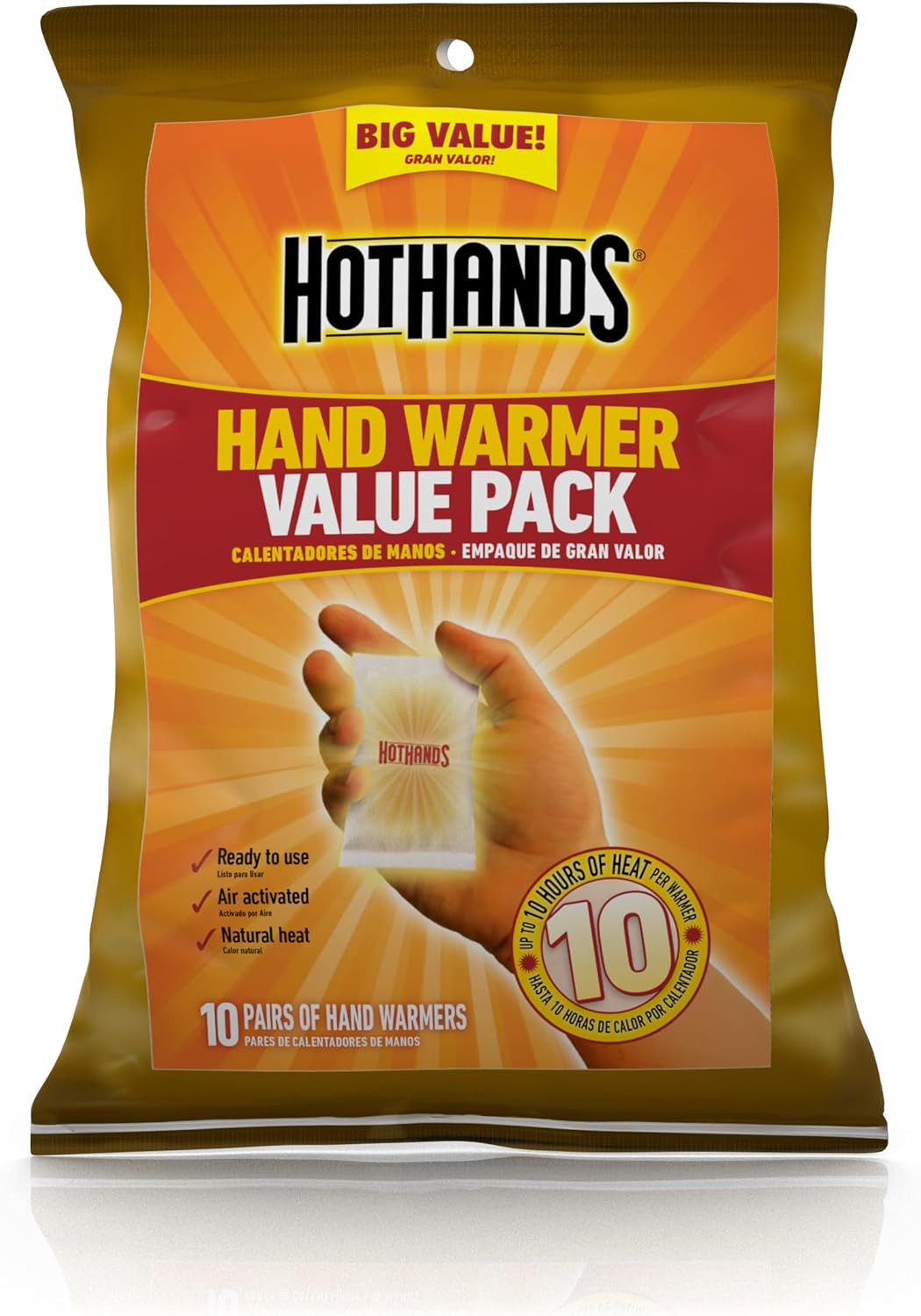 Hothands Hand Warmer Value Pack - 10 Count