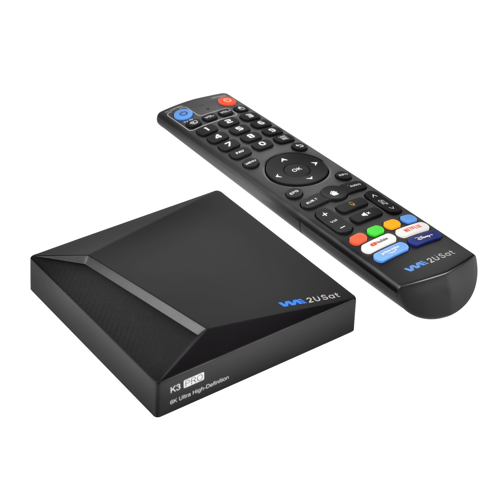 WE2USAT K3 PRO 6K Super Clear Android Smart TV Box Multi-function Media Player