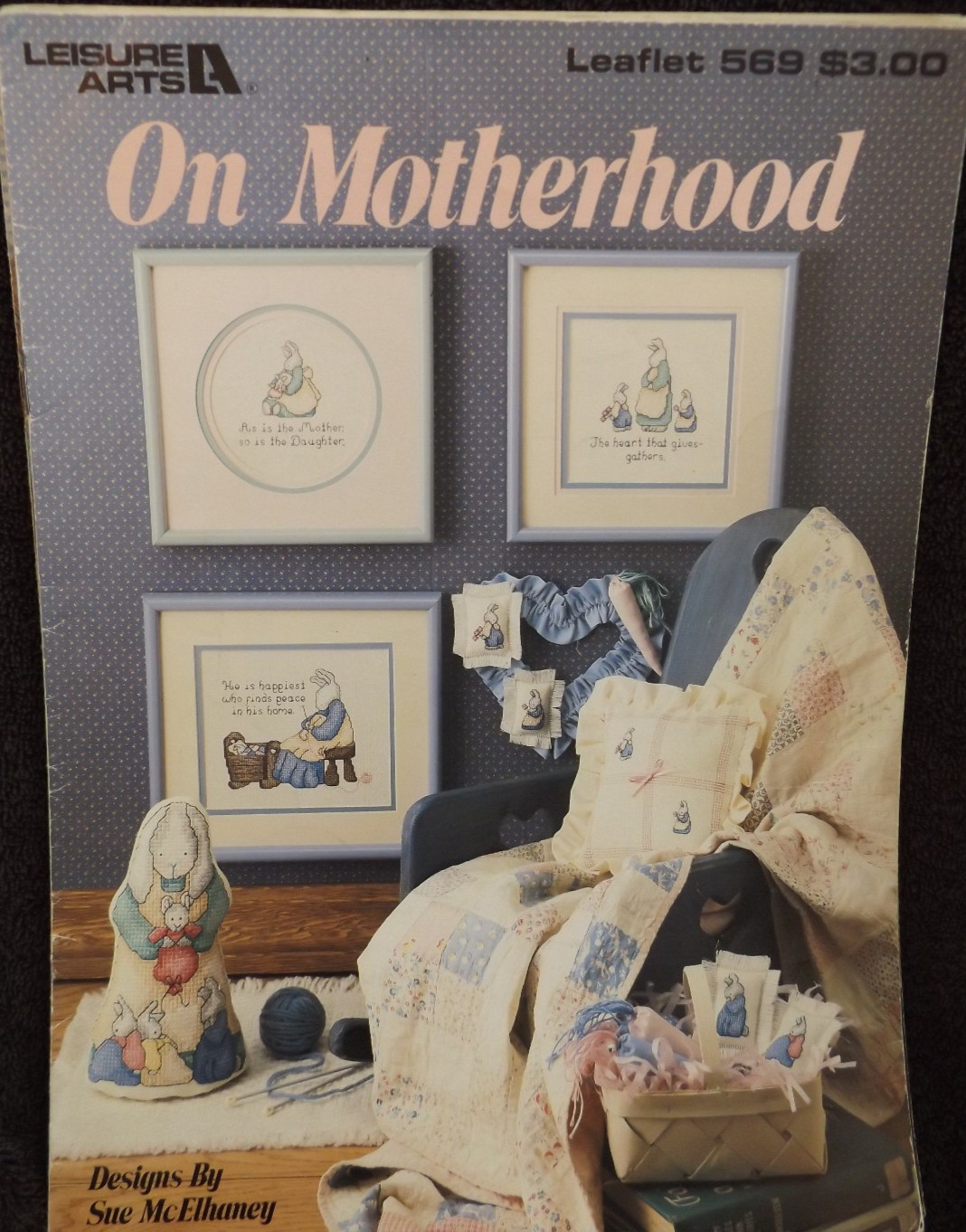 On Motherhood Cross Stitch Leaflet #569 by Leisure Arts