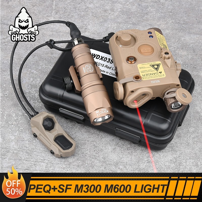 PEQ-15 Laser Sight IR Light Hunting M600 Flashlight With AXON Switch 20mm rail