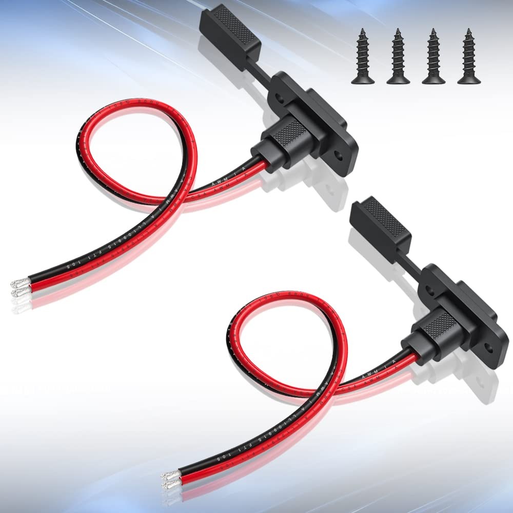 SAE Connector, Rectangular SAE Power Socket Sidewall Port, Weatherproof SAE Qui