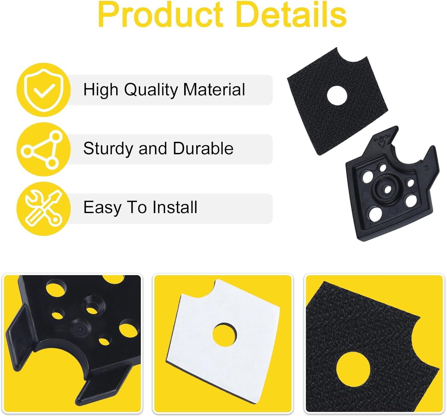 2 Pack Detail Sander Pad Carrier Replacement with Screws for Power Sanding Tools