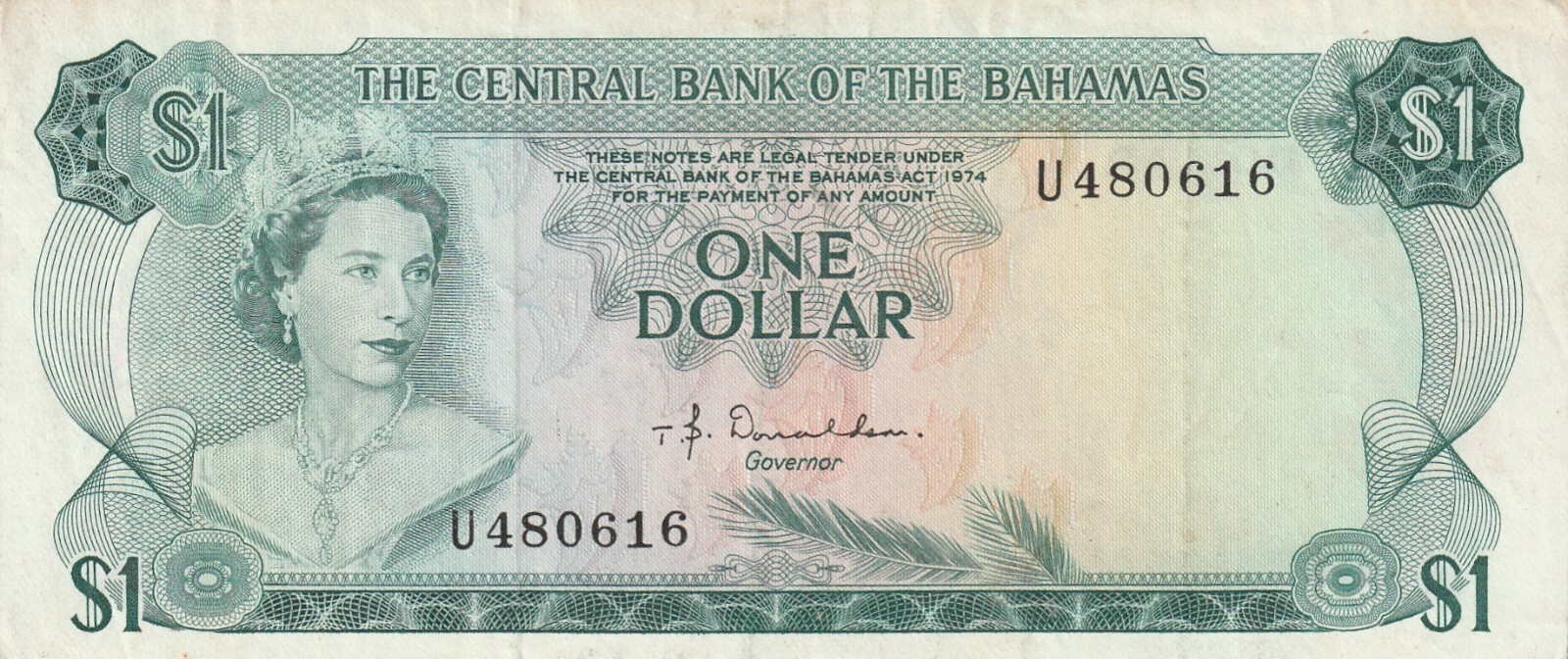 Bahamas 1974 1 Dollar  P35a