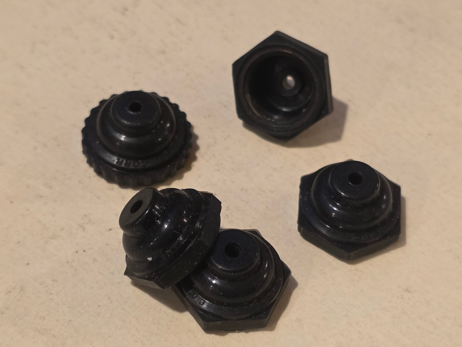 (5 pcs) APM HEXSEAL N-1030B, Half Toggle Switch Boot, 15/32-32NS (NOS)